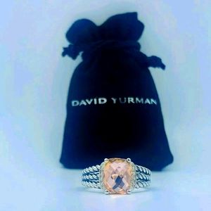 David Yurman petite wheaton Morganite ring